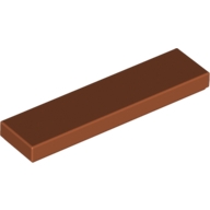 Lego destička 1x4 hladká, tmavě oranžová (4165523, 6074893)